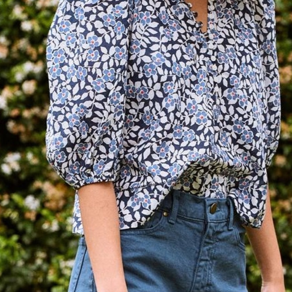 THE GREAT. The Ravine Top in Morning Flowers. Size 0. 💙